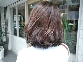 ミディアム カラー パーマ 木村 昇のヘアスタイル