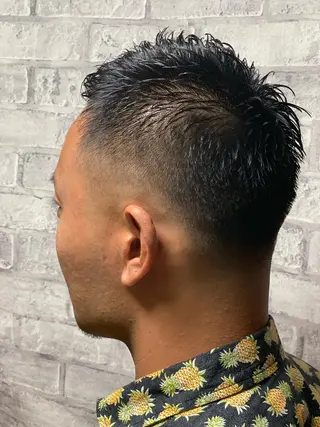 ショート メンズ HIRO GINZA barber shop福岡本店所属・ヤマダ リョウトのヘアスタイル