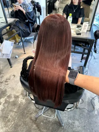 ロング カラー パーマ ヘアアレンジ メンズ 暖色💖ツヤ髪💖 masae🌼のヘアスタイル
