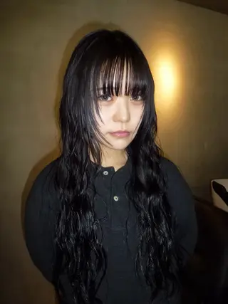 ロング カラー MISAKI🪐 縮毛矯正のヘアスタイル