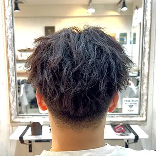 ミディアム パーマ メンズ 💥桜木町メンズ特化 💥ルキのヘアスタイル