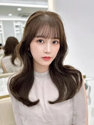 ロング カラー MAEUL luna所属・前髪顔周り/レイヤー 韓国/桔川恒のヘアスタイル