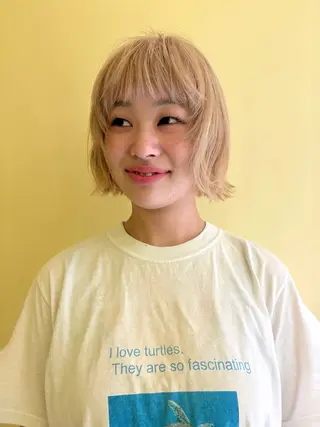 ショート カラー mio／ 大阪美容室のヘアスタイル