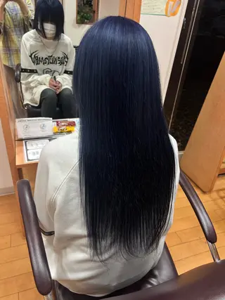 ロング カラー 澤越 遥花のヘアスタイル