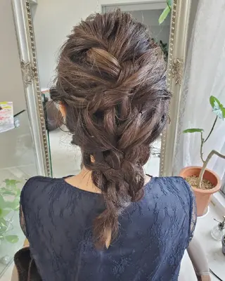 ロング ヘアアレンジ See by merのマツエク・マツパデザイン