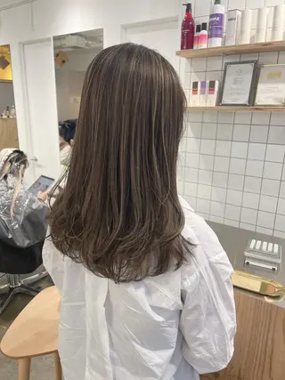 セミロング カラー 🪞♡韓国風スタイル MISATO🪞♡のヘアスタイル