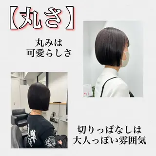 ショート カラー laff 新宿所属・ボブ/ケアパーマ/ レイヤー/縮毛矯正のヘアスタイル