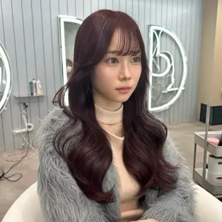 ロング ブリーチなしW🎀 髪質改善/はのんのヘアスタイル