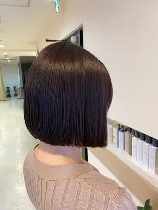 ショート カラー 顔まわり‎🤍小顔 カット🤍みさきのヘアスタイル