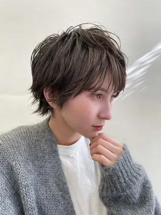 ショート カラー 笠原 健人のヘアスタイル