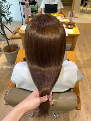 ミディアム 加藤 菜々子のヘアスタイル