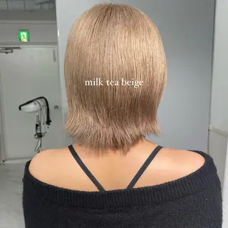 ショート カラー ハイトーン/ボブ /HBL/AYUNAのヘアスタイル