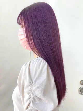 ロング カラー ANNA /艶髪/ハイトーンのヘアスタイル