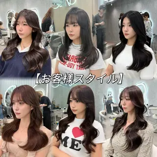 ロング カラー ヘアアレンジ 大宮🩵縮毛矯正 髪質改善 佐藤 和のヘアスタイル
