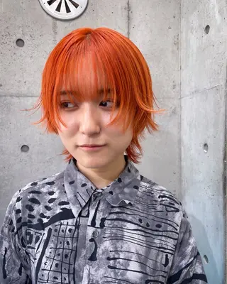 ミディアム ハイトーン/ブリーチ /ウルフ⛓️MAKIのヘアスタイル