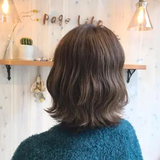 ミディアム カラー 透明感カラー/ 寺田千雅子のヘアスタイル