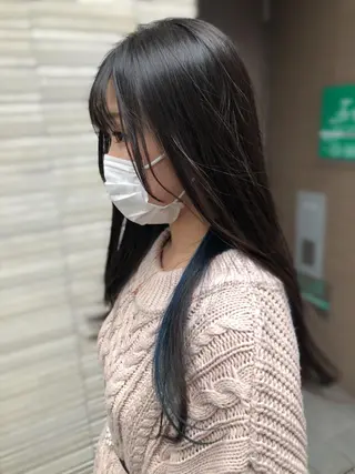 ロング カラー BEACH　HAIR&NAIL所属・両国駅徒歩1分⭐️ アイロン仕上げのヘアスタイル