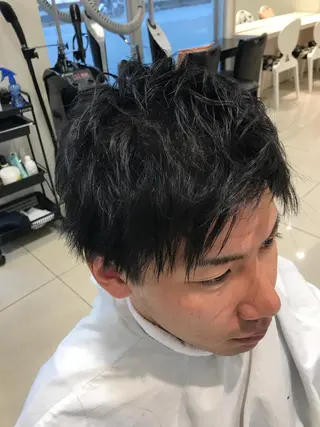 ショート ヘアアレンジ メンズ 店長 大方康暉のヘアスタイル
