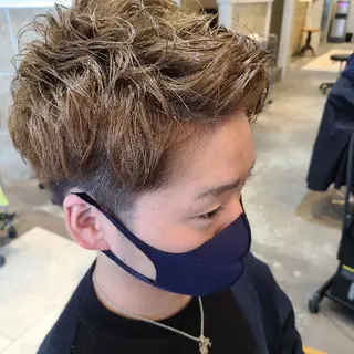 ショート パーマ メンズ 501 HAIR studio所属・22時迄営業サロン⭐ YASUHIRO🌿の眉毛・アイブロウイメージ