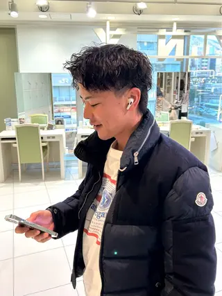 ショート パーマ メンズ メンズ特化❤️‍🔥 パーマ職人江口佳乃のヘアスタイル