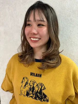 ミディアム カラー 海外風 レイヤー 💠MIKUのヘアスタイル