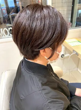 ショート カラー 30代からの大人 ショートのヘアスタイル