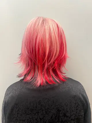 ミディアム カラー 堀江 /木下椋麻のヘアスタイル