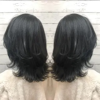 ミディアム カラー 韓国ヘア🤍髪質改善 🇰🇷AKANEのヘアスタイル