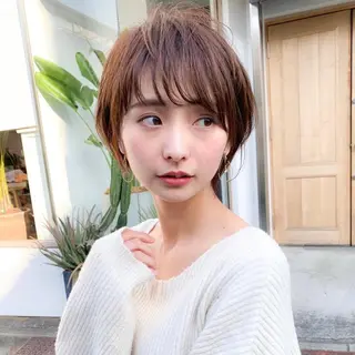 ショート カラー 🩵ハイトーン 美咲🩵のヘアスタイル