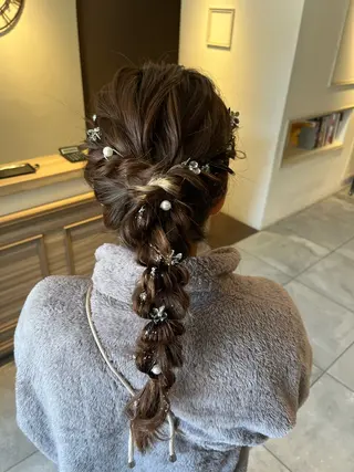 セミロング 川越 輝梨奈のヘアスタイル