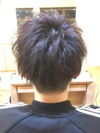 ショート カラー メンズ メンズカット 三村洸斗のヘアスタイル