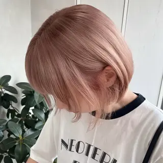 ショート カラー miku🎀門前仲町 ブリーチ・レイヤーのヘアスタイル