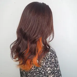 セミロング カラー ヘアアレンジ E Komo hair所属・Wow❕E Komo hair 永井一輝のヘアスタイル