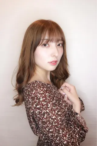 セミロング カラー 野呂 隼人のヘアスタイル