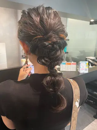 セミロング ダブルカラー🦖 /髪質改善⚡️しおりのヘアスタイル