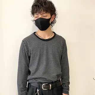 ショート パーマ メンズ 永野 正芳のヘアスタイル