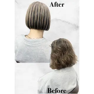 ミディアム カラー _White所属・ＳＨＩ ＺＵのヘアスタイル