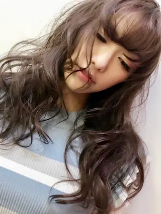 ロング カラー パーマ ヘアアレンジ ネイル マツエク・マツパ backstage.AZ所属・吉川 宙翔のヘアスタイル