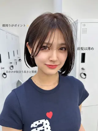 ショート ショート/ボブ/ 瑠輝のヘアスタイル