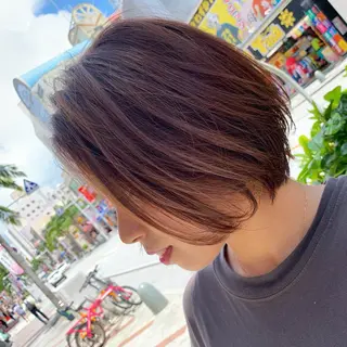 ショート 髪質改善🇰🇷レイ ヤーカット/艶透明髪のヘアスタイル