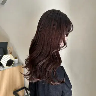 カラー MIDORI🌙 透明感/ベージュのヘアスタイル