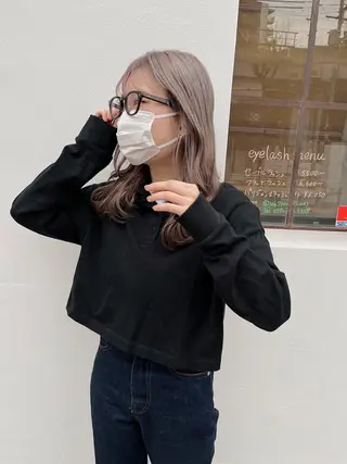 セミロング カラー h a k u 大倉 卓人のヘアスタイル