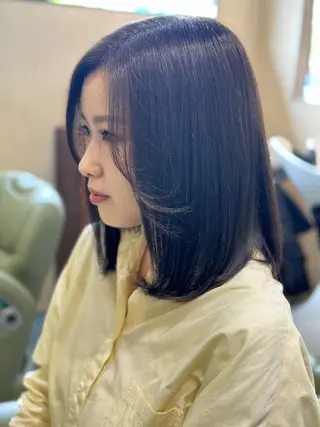 ミディアム 川端 智治のヘアスタイル