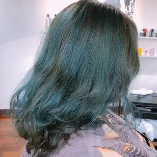 セミロング カラー 大嶋 宏隆のヘアスタイル