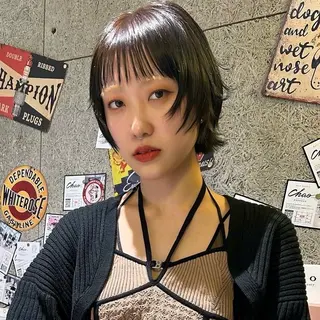 ショート ボブ/ショートボブ/ 岡山駅/別曽遥也のヘアスタイル