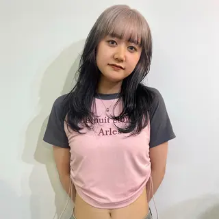 ロング カラー ハイトーン/心斎橋/ honomiのヘアスタイル