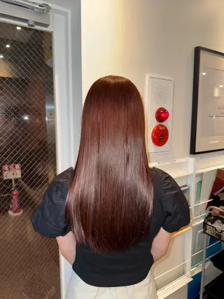 カラー La fith hair charme 渋谷店【ラフィス ヘアー シャルム】所属・🤎艶カラー/縮毛/ クルミ🤎のヘアスタイル