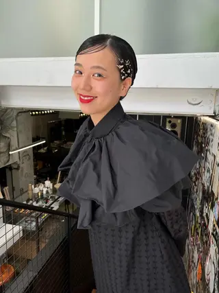 ショート ヘアアレンジ NOUN所属・eri kinjoのヘアスタイル