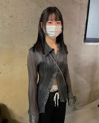 ミディアム カラー パーマ/レイヤー 岩山丈一郎のヘアスタイル