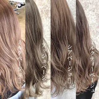 カラー 明石遼/ベージュ / ピンクのヘアスタイル